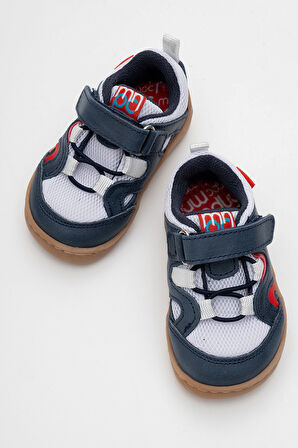 mnpc Unisex Çocuk Lacivert Hakiki Deri Günlük Ayakkabı