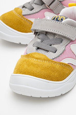 mnpc Unisex Çocuk Gri-Sarı Günlük Spor Ayakkabı