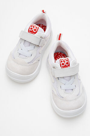 mnpc Unisex Çocuk Beyaz Günlük Spor Ayakkabı