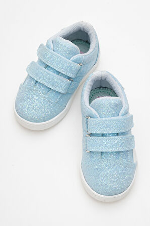 mnpc Kız Çocuk Mavi Simli Sneaker Ayakkabı