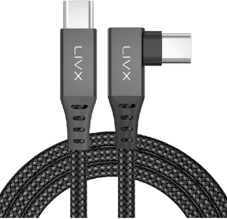 Long Type C To Type C 5 Metre 60w Hızlı Şarj Veri Aktarımı 90° Oyuncu Şarj Kablosu Oyn-05