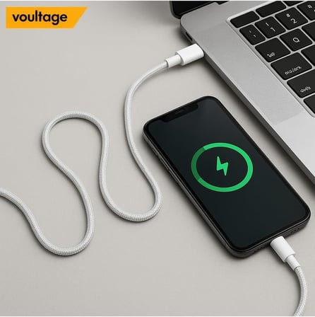 60W Type-C To Type-C 1 Metre Dayanıklı Örgülü Hızlı Şarj & Veri Kablosu İphone 17/16/15 Uyumlu Pro Max Air, Galaxy S10 S9 S8 Plus, Note 10 9 8 Uyumlu