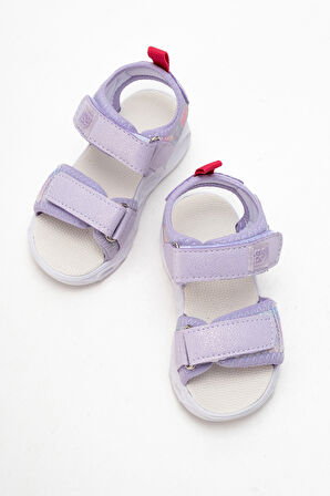 mnpc Kız Çocuk Lila Işıklı Anatomik Hafif Günlük Sandalet