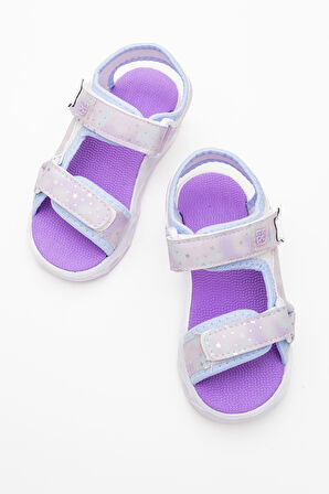 mnpc Kız Çocuk Mavi Işıklı Anatomik Hafif Günlük Sandalet