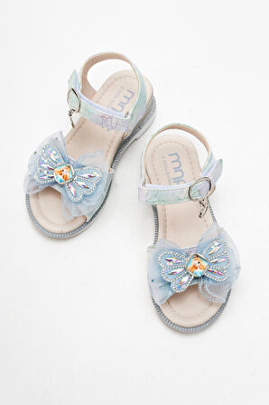 mnpc Kız Çocuk Mavi Abiye Ayakkabı 