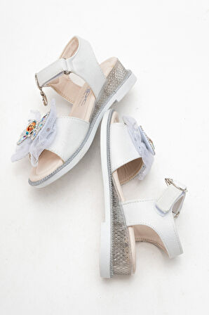 mnpc Kız Çocuk Gümüş Abiye Ayakkabı 