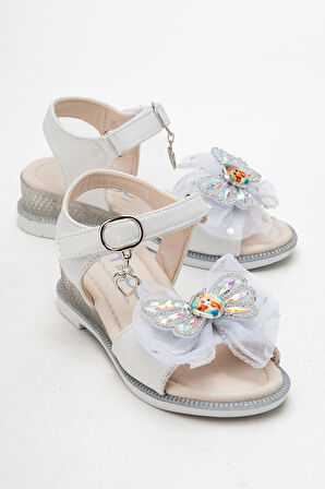 mnpc Kız Çocuk Gümüş Abiye Ayakkabı 