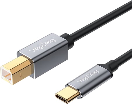 Type-C to USB-B Yazıcı Kablosu 1.5 Metre