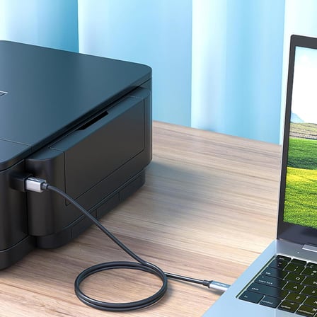 Type-C to USB-B Yazıcı Kablosu 1.5 Metre