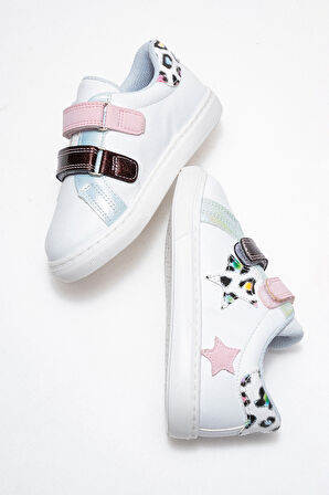 mnpc Kız Çocuk Beyaz Sneaker Ayakkabı