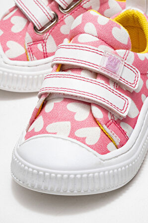 mnpc Kız Çocuk Pembe Kalpli Sneaker Ayakkabı