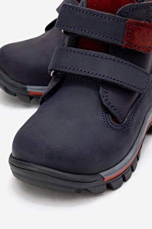 mnpc Erkek Çocuk Lacivert Hakiki Deri Suya Dayanıklı Anatomik İlk Adım Bot