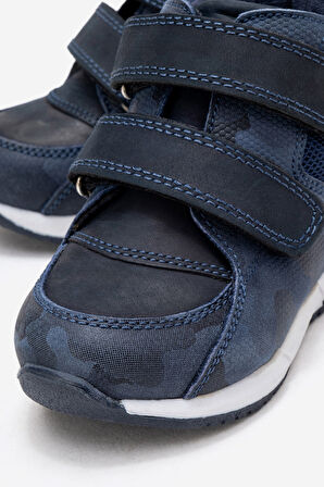 mnpc Erkek Çocuk Lacivert Hakiki Deri Suya Dayanıklı Anatomik İlk Adım Bot