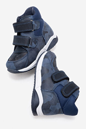 mnpc Erkek Çocuk Lacivert Hakiki Deri Suya Dayanıklı Anatomik İlk Adım Bot