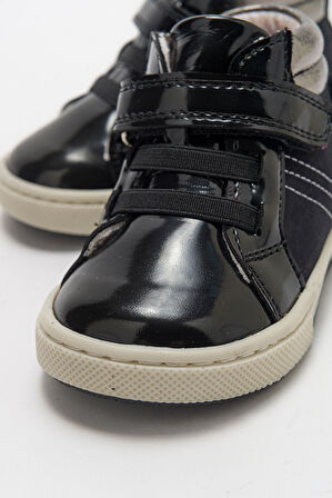 mnpc Kız Çocuk Siyah Hakiki Deri Suya Dayanıklı Anatomik İlk Adım Bot