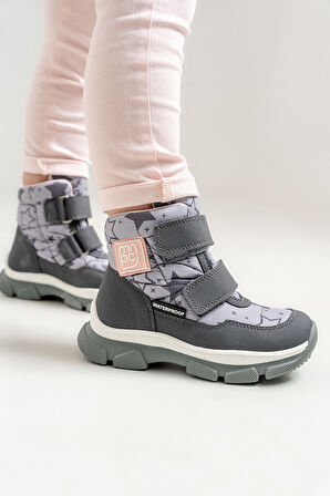 mnpc Kız Çocuk Gri Su Geçirmez Anatomik Günlük Bot