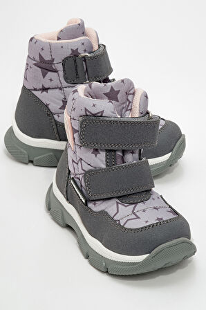 mnpc Kız Çocuk Gri Su Geçirmez Anatomik Günlük Bot