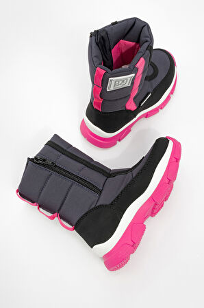 mnpc Kız Çocuk Gri Su Geçirmez Anatomik Günlük Bot