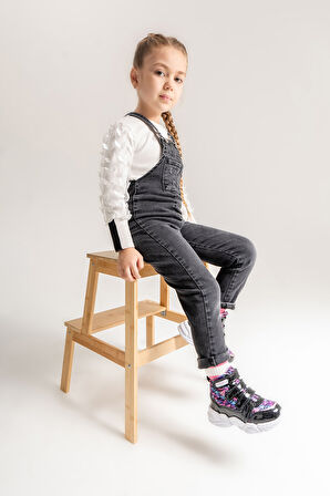 mnpc Kız Çocuk Siyah Suya Dayanıklı Anatomik Günlük Bot