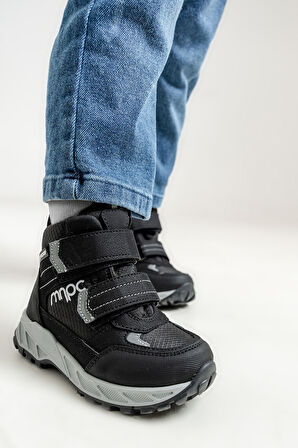 mnpc Erkek Çocuk Siyah Su Geçirmez Anatomik Günlük Bot