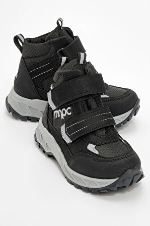 mnpc Erkek Çocuk Siyah Su Geçirmez Anatomik Günlük Bot