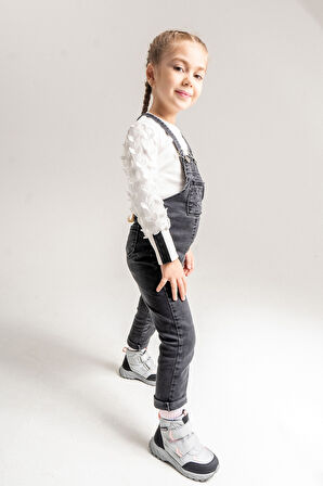 mnpc Kız Çocuk Gri-Pembe Su Geçirmez Anatomik Günlük Bot