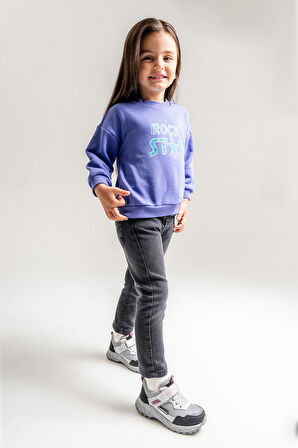 mnpc Kız Çocuk Gri-Pembe Su Geçirmez Anatomik Ayakkabı