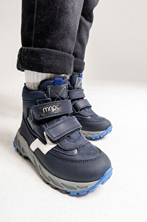 mnpc Erkek Çocuk Lacivert Hakiki Deri Anatomik Günlük Bot