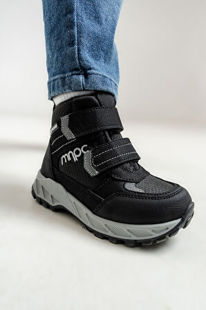 mnpc Erkek Çocuk Siyah Su Geçirmez Anatomik Günlük Bot