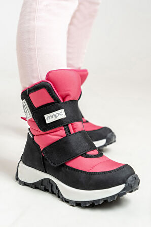 mnpc Kız Çocuk Siyah-Fuşya Su Geçirmez Anatomik Günlük Bot