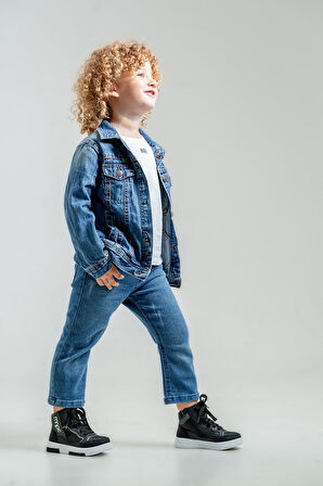 mnpc Erkek Çocuk Siyah Suya Dayanıklı Anatomik Sneaker Günlük Bot