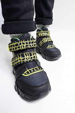 mnpc Erkek Çocuk Siyah Suya Dayanıklı Anatomik Günlük Bot