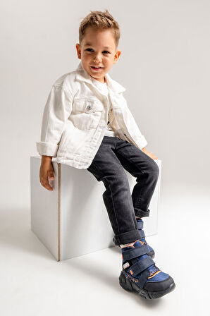 mnpc Erkek Çocuk Lacivert Suya Dayanıklı Anatomik Günlük Bot