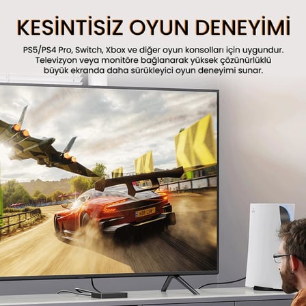 V-H108 18Gbps HDR 4K 60Hz 3D HDMI 2.0 Kablo 3 Metre