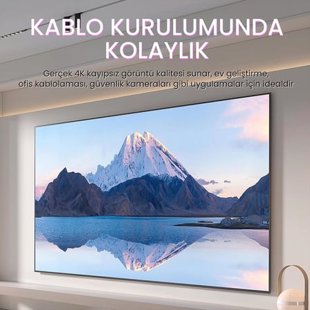 V-H108 18Gbps HDR 4K 60Hz 3D HDMI 2.0 Kablo 3 Metre