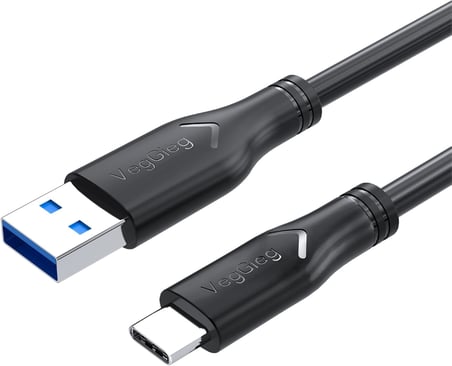 USB 3.0 to Type-C 60W 10Gbps Data ve Şarj Kablosu 1 Metre