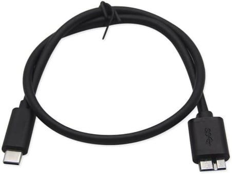 Usb Type C To Micro Usb 3.0 Taşınabilir Hdd Hard Disk Kablosu 0.5M (50cm)