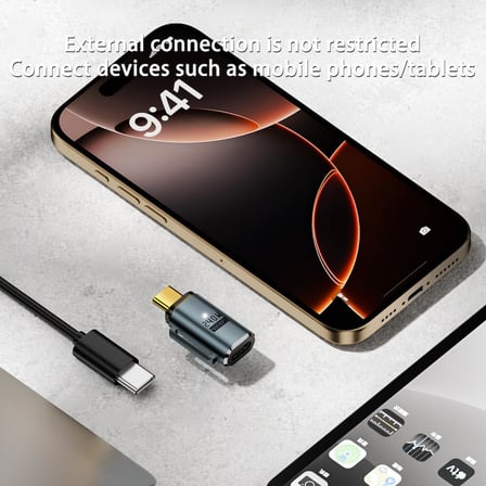 240W PD3.1 Manyetik USB-C Adaptör | 40Gbps USB4.0 Veri Aktarımı | Tam Fonksiyonlu ve Çok Yönlü OTGET