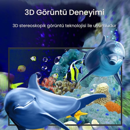 4K/60Hz Type-C 3.1 to HDMI 2.0 Dönüştürücü Kablo 2 Metre