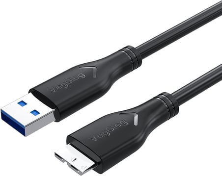 USB 3.0 Micro B Şarj ve Data HDD Kablosu 50 CM