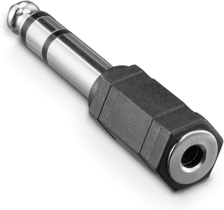 Adaptör 6.3mm Stereo Fiş - 3.5mm Stereo Soket