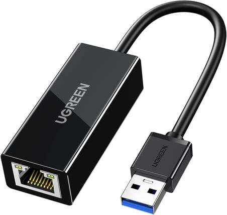 USB 3.0 to RJ45 Gigabit Ethernet Dönüştürücü Adaptör Siyah