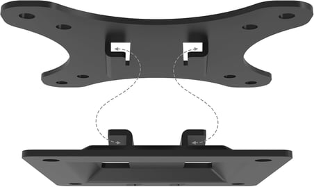 DA-90303-1 81Cm (32") Büyüklüğe Kadar Olan Monitörler Için Üniversal Duvar Aparatı