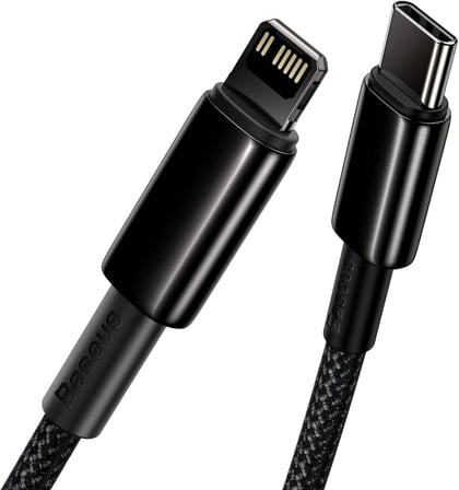 Tungsten Gold Hızlı Şarj Kablosu Type-C to iP PD 20W, 1m, Siyah