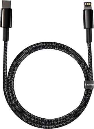 Tungsten Gold Hızlı Şarj Kablosu Type-C to iP PD 20W, 1m, Siyah