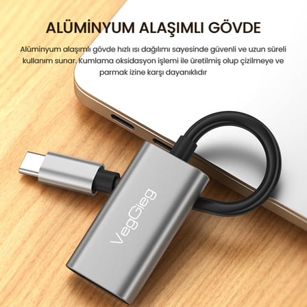 4K 30Hz Type-C to HDMI Çevirici Dönüştürücü Adaptör