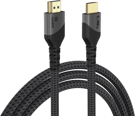 8K UHD HDMI 2.1 48 Gbps / 24K Gold/Alüminyum Gövdeli 8K 60Hz-4K 120Hz-2K 240HZ-FHD 240Hz Destekli 2 Metre Premium HDMI Kablo(C-HP-B1)