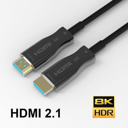 AOC Fiber Hdmi 2.1 Kablo - 48Gbps, 8K 60Hz, 4K 120Hz, 4K 60Hz, eARC, HDR, D-HDR, HDCP2.3, Dolby Vision, Dolby Atmos (5 Metre)