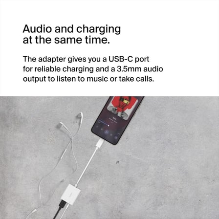 Rockstar™ 3,5 Mm Ses + Usb-C® Şarj Adaptörü, Usb-C 60W Güç Dağıtımlı Kulaklık Adaptörü İphone 15, İpad Pro, Galaxy, Note, Google Pixel, Lg, Sony Xperia Ve Daha Fazlası İ̇Çin Hızlı Şarj - Beyaz