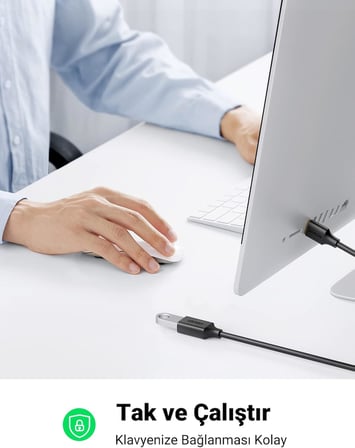USB 3.0 uzatma kablosu Uzatma kablosu USB 3.0 Kart okuyucu, klavye, USB bellek, harici sabit disk, USB hub, yazıcı, tarayıcı, kamera için A erkek - A dişi. (1m)